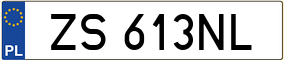 Truck License Plate